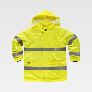 Parka alta visibilidad con capucha unisex C3200