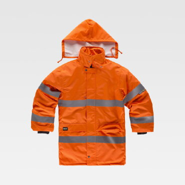 Parka alta visibilidad con capucha unisex C3200