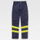 Pantalón reflectante elástico C3223. Color azul marino/amarillo a. V..