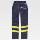 Pantalón reflectante elástico C3223. Color azul marino/amarillo a. V..