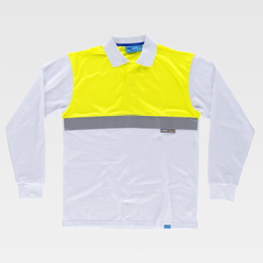 Polo alta visibilidad antibacteriano manga larga unisex C3443