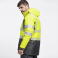 Parka alta visibilidad con capucha combinada unisex C3515. Color amarillo a. V./negro.