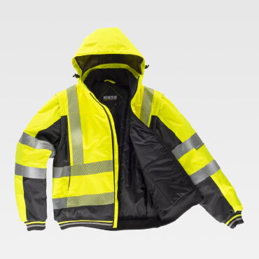 Cazadora alta visibilidad mangas desmontable unisex C3535