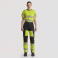 Pantalón alta visibilidad strech combinado unisex C3550. Color negro/amarillo a. V..