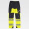Pantalón alta visibilidad strech combinado unisex C3550. Color negro/amarillo a. V..