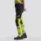 Pantalón alta visibilidad strech combinado unisex C3550. Color negro/amarillo a. V..