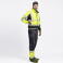 Chaqueta softshell alta visibilidad unisex C3595. Color amarillo a. V./negro.