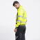 Chaqueta softshell alta visibilidad unisex C3595. Color amarillo a. V./negro.