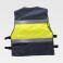Chaleco reflectante alta visibilidad ligero multibolsillos unisex C3602. Color azul marino/amarillo a. V..