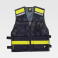 Chaleco de trabajo reflectante ligero unisex C3603. Color azul marino/amarillo fluor.