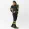 Chaleco de trabajo reflectante ligero unisex C3603. Color azul marino/amarillo fluor.