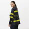 Chaleco de trabajo reflectante ligero unisex C3603. Color azul marino/amarillo fluor.