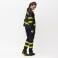 Chaleco de trabajo reflectante ligero unisex C3603. Color azul marino/amarillo fluor.
