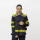Chaleco de trabajo reflectante ligero unisex C3603. Color azul marino/amarillo fluor.