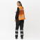 Chaleco de trabajo reflectante ligero unisex C3604. Color naranja fluor.