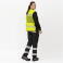 Chaleco de trabajo reflectante ligero unisex C3604. Color amarillo fluor.