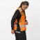 Chaleco de trabajo reflectante ligero unisex C3604. Color naranja fluor.