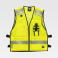 Chaleco de trabajo reflectante ligero unisex C3604. Color amarillo fluor.