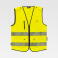 Chaleco reflectante alta visibilidad unisex C3607. Color amarillo a. V..