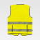 Chaleco reflectante alta visibilidad unisex C3607. Color amarillo a. V..