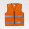Chaleco reflectante alta visibilidad ligero unisex C3610. Color naranja a. V..