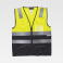 Chaleco reflectante alta visibilidad ligero unisex C3615. Color amarillo a. V./negro.