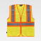 Chaleco reflectante alta visibilidad ligero unisex C3621. Color amarillo a. V./naranja a. V..