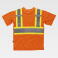 Camiseta alta visibilidad unisex C3645. Color naranja a. V./amarillo a. V..