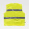 Chaleco reflectante alta visibilidad ligero multibolsillos unisex C3647. Color amarillo a. V..