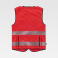 Chaleco reflectante unisex C3677. Color rojo a. V..