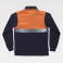 Polo de bombero manga larga con bolsillo unisex C3843. Color azul marino/naranja a. V..