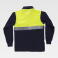 Polo de bombero manga larga con bolsillo unisex C3843. Color azul marino/amarillo a. V..