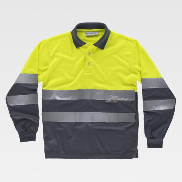 Polo alta visibilidad manga larga unisex C3870