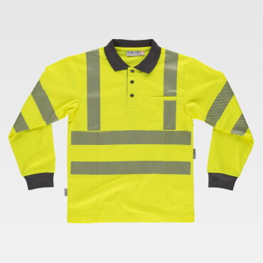 Polo alta visibilidad manga larga unisex C3883