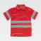 Polo alta visibilidad unisex C3887. Color rojo a. V..