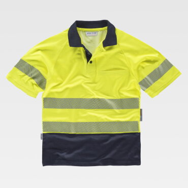 Polo alta visibilidad combinado unisex C3895
