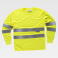 Camiseta alta visibilidad manga larga unisex C3933. Color amarillo a. V..