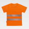 Camiseta alta visibilidad unisex C3970. Color naranja a. V..