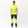 Camiseta alta visibilidad unisex C3970. Color amarillo a. V..