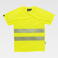 Camiseta alta visibilidad unisex C3970. Color amarillo a. V..