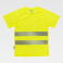 Camiseta alta visibilidad unisex C3970. Color amarillo a. V..