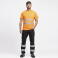 Camiseta alta visibilidad unisex C3970. Color naranja a. V..