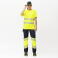 Camiseta alta visibilidad unisex C3970. Color amarillo a. V..