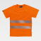 Camiseta alta visibilidad unisex C3970. Color naranja a. V..