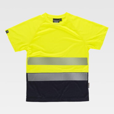 Camiseta alta visibilidad combinada unisex C3975