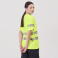 Camiseta alta visibilidad unisex C3980. Color amarillo a. V..
