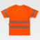 Camiseta alta visibilidad unisex C3980. Color naranja a. V..