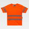 Camiseta alta visibilidad unisex C3980. Color naranja a. V..
