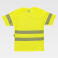 Camiseta alta visibilidad unisex C3980. Color amarillo a. V..