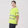 Camiseta alta visibilidad unisex C3980. Color amarillo a. V..
